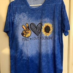 Peace Love Sunshine Tshirt XXL